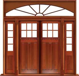 ashgrove: double door +  two sidelights
